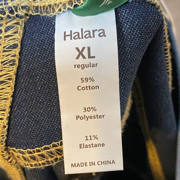 Halara Womens Wide Leg Denim Jeans Pants Size XL Blue Pull On Stretch Comfy NWT - Picture 11 of 15